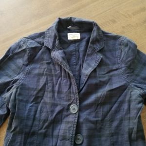 AE blue checkered blazer